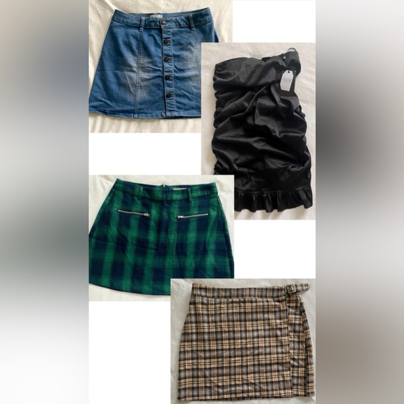 Tilly's Dresses & Skirts - Tilly’s/Sky & Sparrow/NaaNaa 4 Skirt Bundle sz L